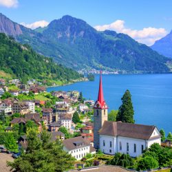 Weggis-Lake-Lucerne-Switzerland